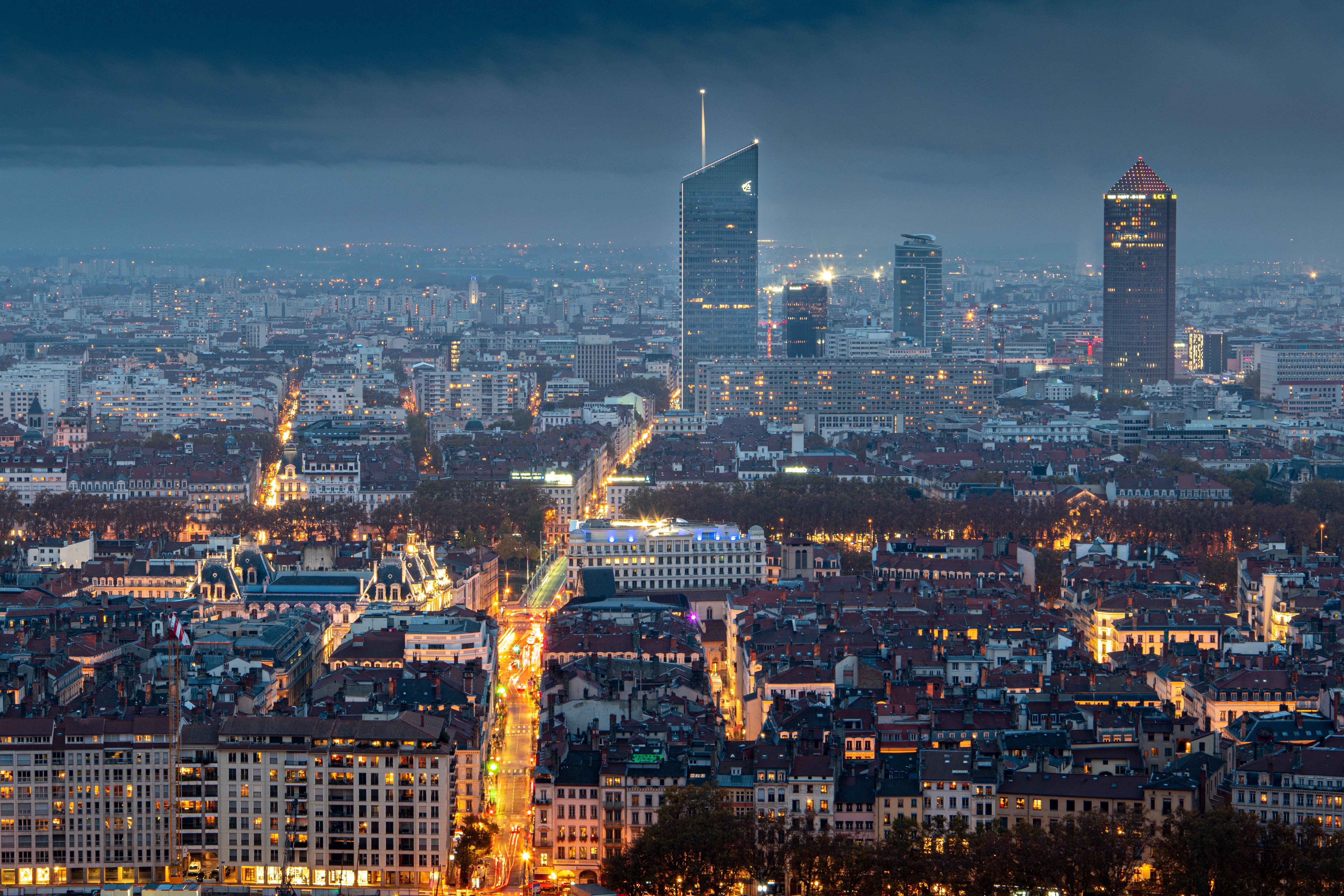 Vue de la ville de Lyon